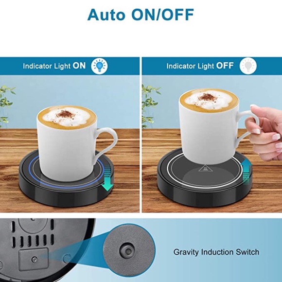 new Coffee Mug + Candle Warmer Plate ᯾ Blue Light ᯾ UL Listed + Certified ᯾ Gift - Picture 7 of 16